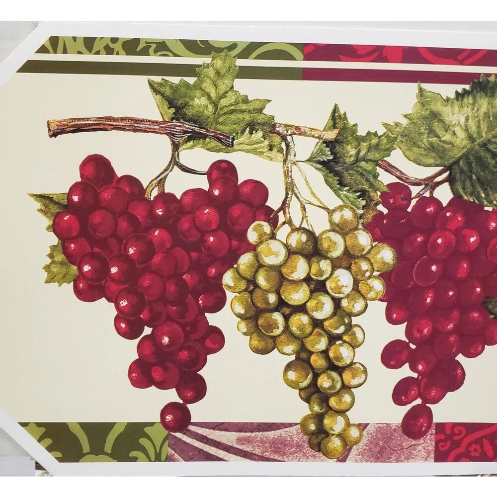Set of 3 Same Printed Vinyl Non Clear Placemats (18